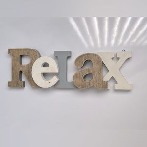 Room Decor Relax Sign